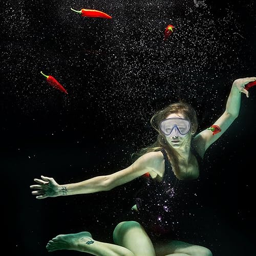 Miniatura 3 de Juego de máscara de esnórquel seco para adultos, máscara de buceo antivaho con sistema de esnórquel completamente seco, cómodo kit de equipo de