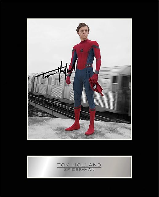 Tom Holland Signed Mounted Photo Display Spider-Man #05 Printed Autograph Gift Picture Print