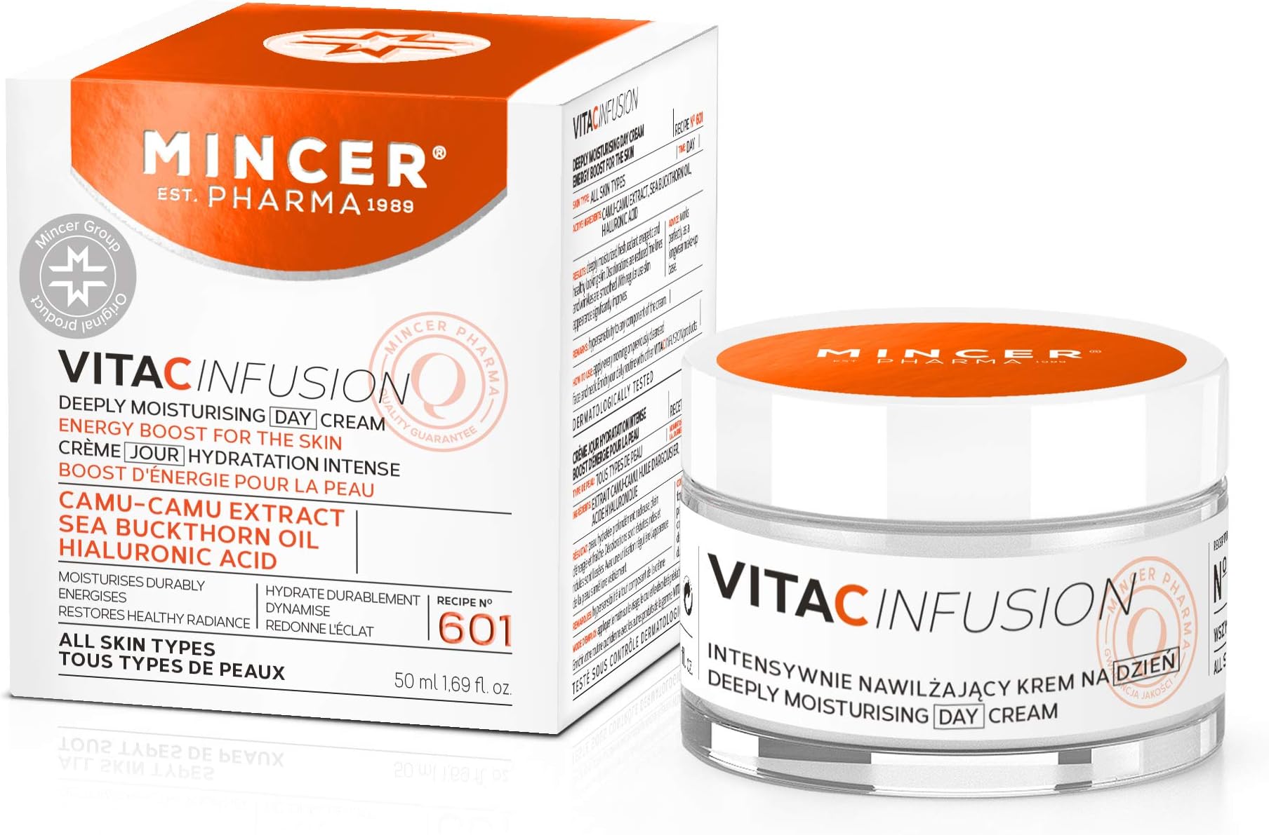 Mincer Pharma Deeply Moisturizing Day Cream Vita C Infusion All Skin Types 50ml
