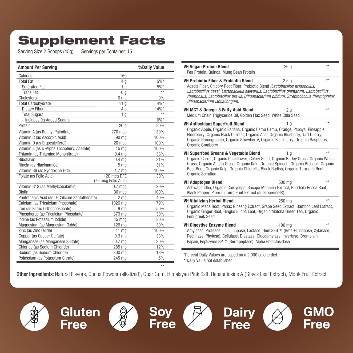 VitaHustle All-in-One Nutrition Shake, Chocolate and Vanilla (2 Pack) - Plant Based Protein Powder by Kevin Hart – Vegan Meal Replacement Shake with KSM66 Ashwagandha & 86+ Superfoods - Meal Replacement Powder - Image 7