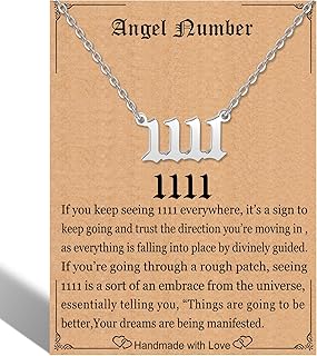 RWQIANAngel Number Necklace For WomenDainty in Pakistan