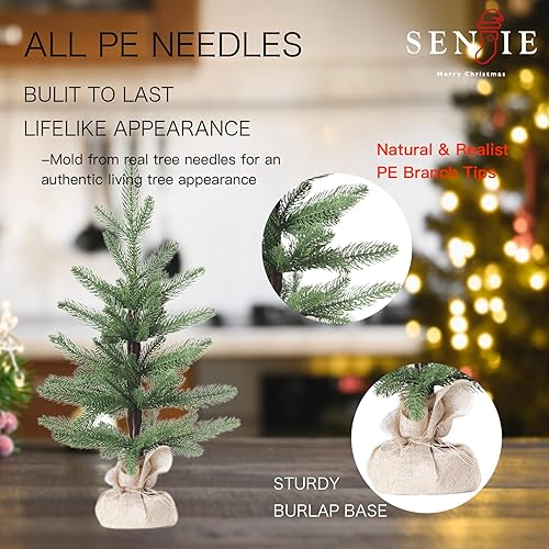 Miniatura 83 de Pequeño árbol de Navidad artificial de 4 pies para decoración de la casa de Halloween, color plateado Plata