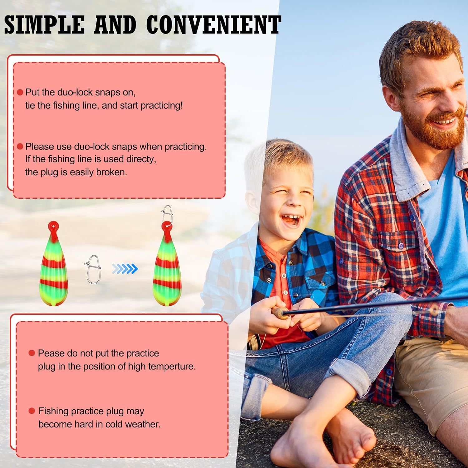 Lenwen 6 Pcs Fishing Practice Plug Soft PVC Luminous Bait Casting Plug Mixed Size Weight Over 14 Years Fishing Lures for Improve Casting Skill