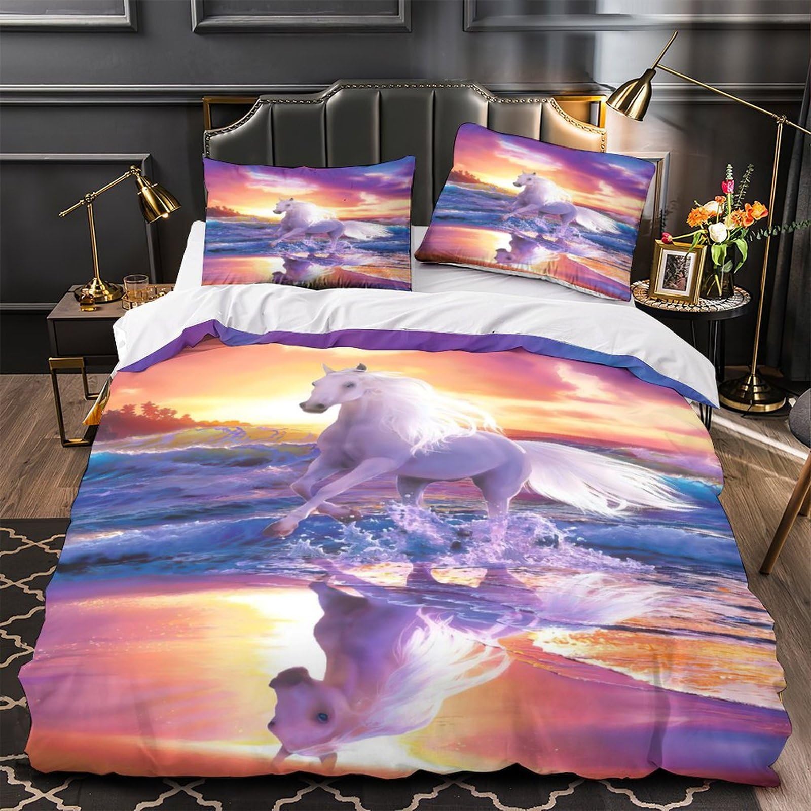Parure de lit respirante éclair fantasy avec housse couette 220x240