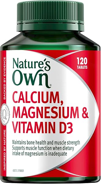 Nature's Own Calcium, Magnesium and Vitamin D Tablets for bone health