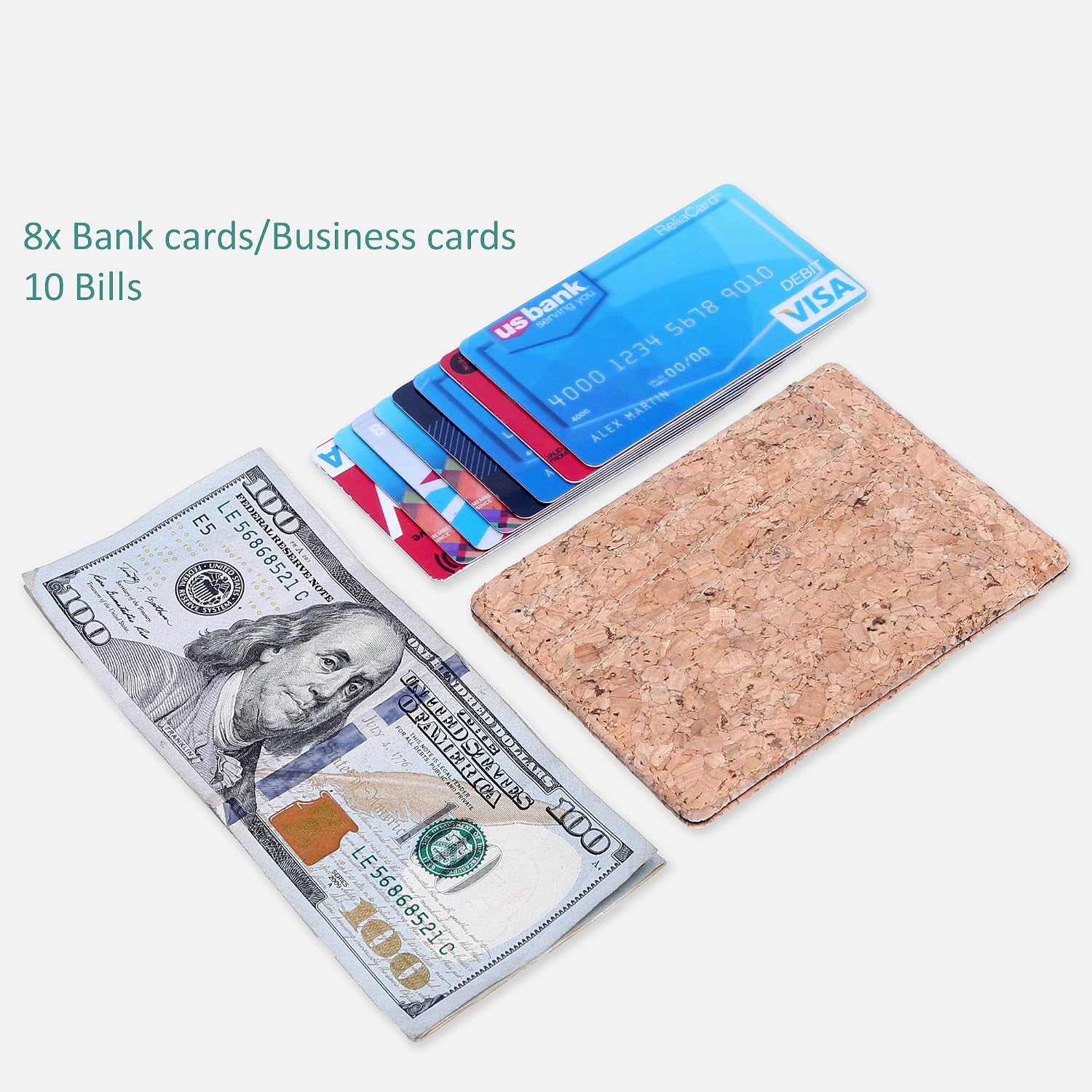 Kinzd Minimalist Mens Wallet RFID Front Pocket Wallet Secure Thin Credit Card Holder Men Women