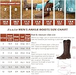 J's.o.l.e Cowboy Boots for Men Square Toe Men's Western Boots Classic Embroidered Country Boots for Concert Daily Wedding