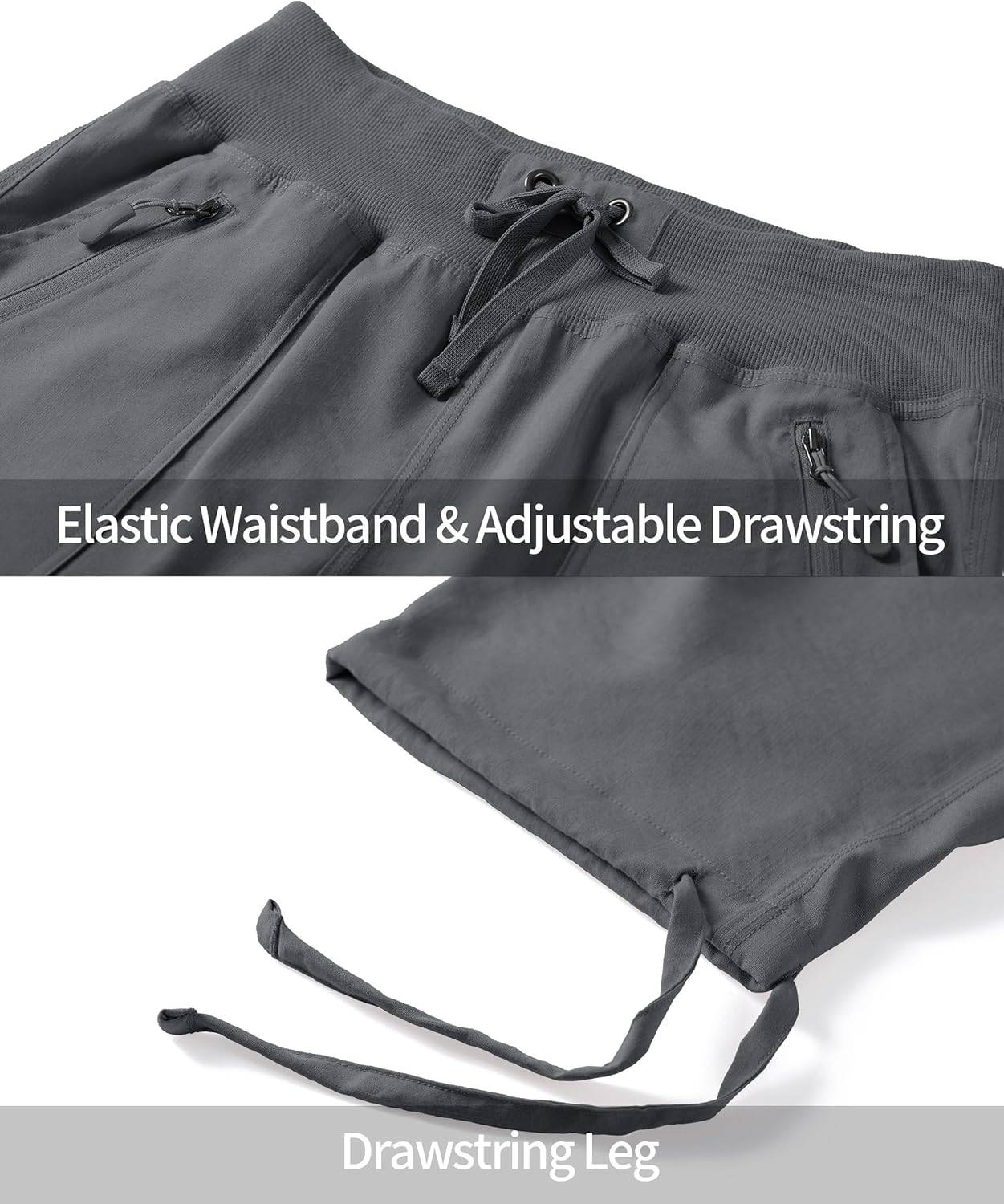 Ksmien Women's Hiking Capris Quick Dry Lightweight Ladies Summer Cargo Pants 8 Pockets for Travel Camping - Image 4