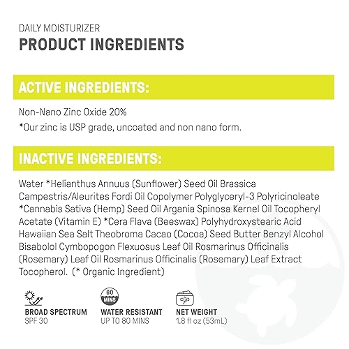Miniatura 6 de Raw Elements Daily Lifestyle - Tubo hidratante de bioresina - SPF 30, protección UVA-UVB, no nano zinc, apto para arrecifes, resistente al agua, 1.8