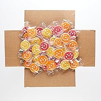 Vista 4 de Paquete de 50 mini galletas Smiley de otoño envueltas individualmente sin nueces