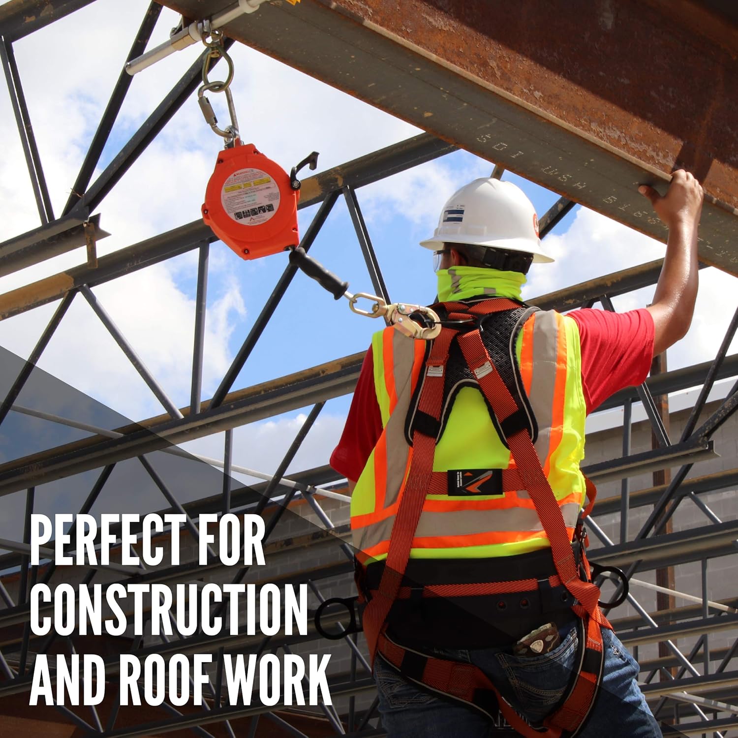 Promo Discount Up To 70% Off Malta Dynamics Warthog Comfort MAXX Safety Harness Fall Protection, Includes Added Padding, Removable Safety Belt, and Side D-Rings, Construction Full Body Harness - OSHA/ANSI/CSA Compliant (LG-XL)