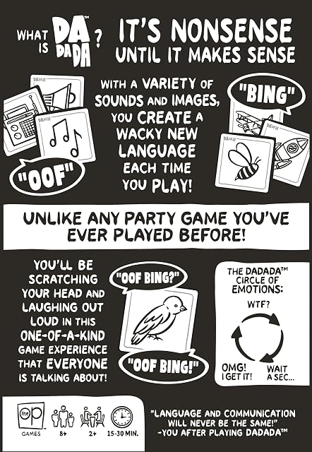 Foto 2 de 8 de Dadada - Divertido Juego de Fiesta Cooperativo para Familia & Amigos - Juego de Lenguaje Creativo - Inglés