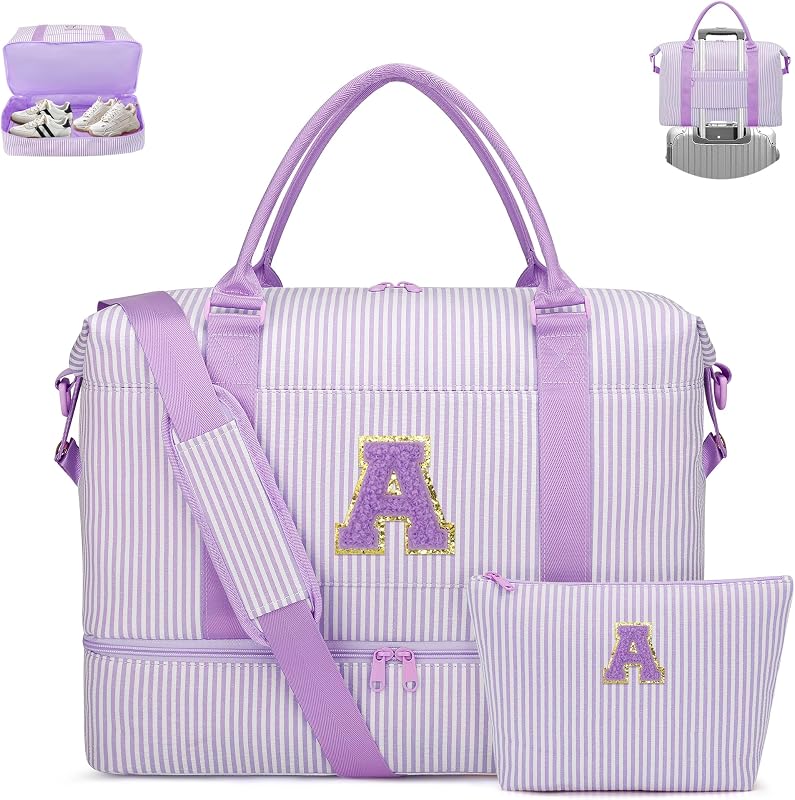 Gifts for Girls Overnight Bag Duffle Bag for Travel(Purple,A)