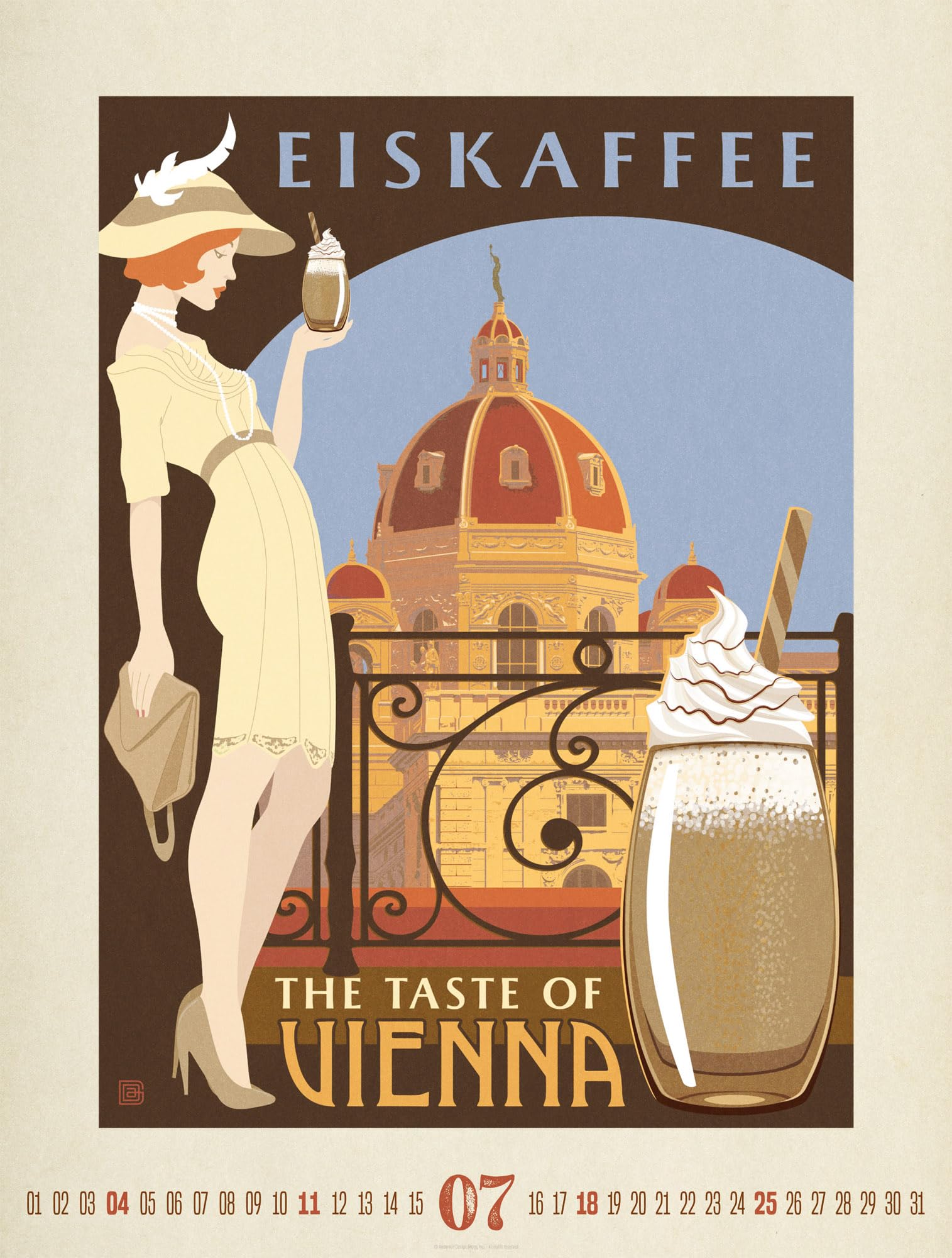 Coffee Time Kaffee-Plakate-Kalender 2027: Geschmackvoller Retro-Kalender im großen Hochformat (50x66 cm) | Illustrationen für Kaffee-Fans