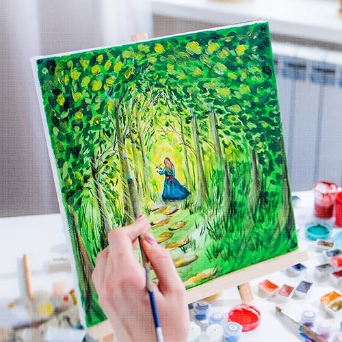 Miniatura 6 de Paquete de 100 paneles de lienzo de pintura a granel, paquete múltiple de 4 x 6, 5 x 7, 8 x 10, 9 x 12, 11 x 14 pulgadas, paquete de lienzos