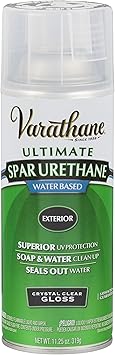 Varathane 250081 Water-Based Ultimate Spar Urethane Spray, 11.25 oz, Gloss