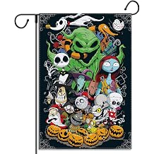 Halloween Garden Flag Spooky Holiday Party Vertical Double Sized Yard Sign Outdoor Decoration