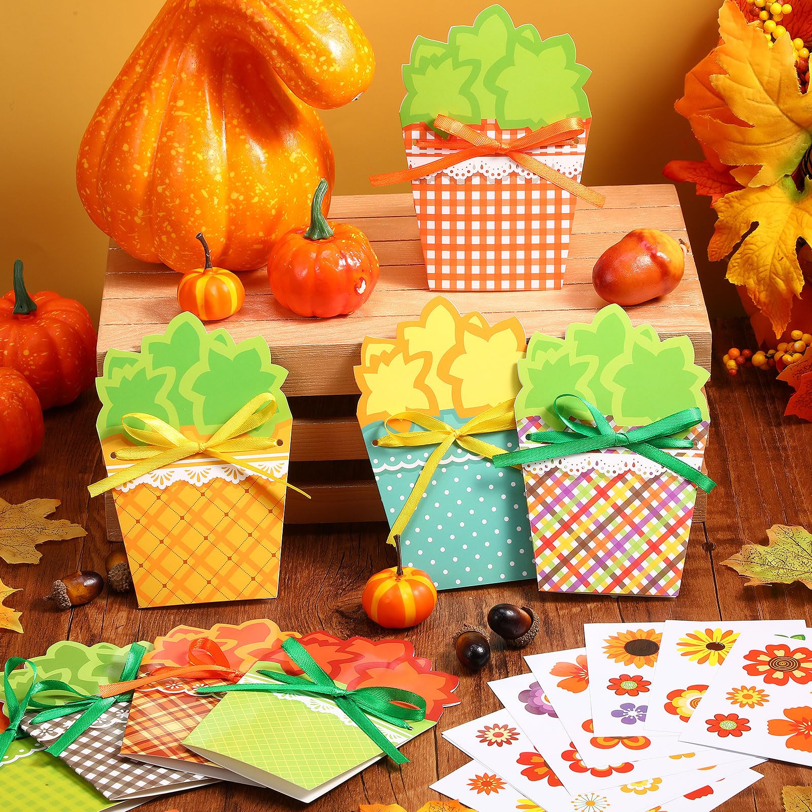 Snapklik.com : Pasimy 24 Sets Thanksgiving Card Making Kits Fall ...