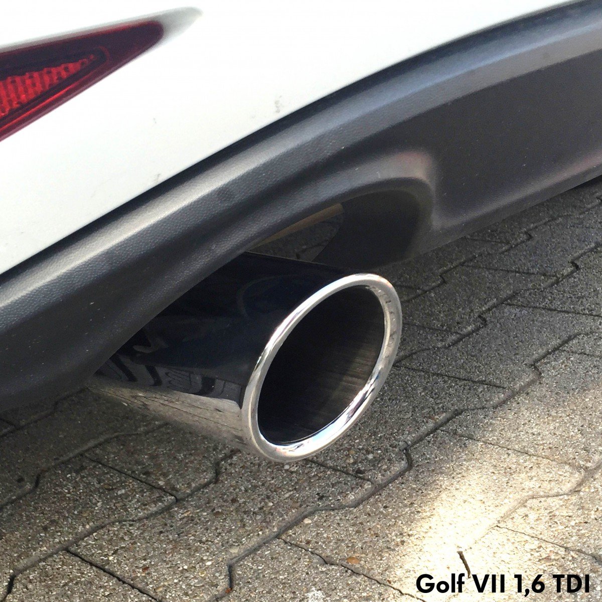 Volkswagen VW Terminale di Scarico, Cromato, 65 mm