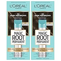 Vista 21 de L’Oréal Paris - Tinte permanente para el cabello Magic Root, kit de tinte de 10 minutos para rescatar las raíces con 100% de cobertura de canas, 2 2