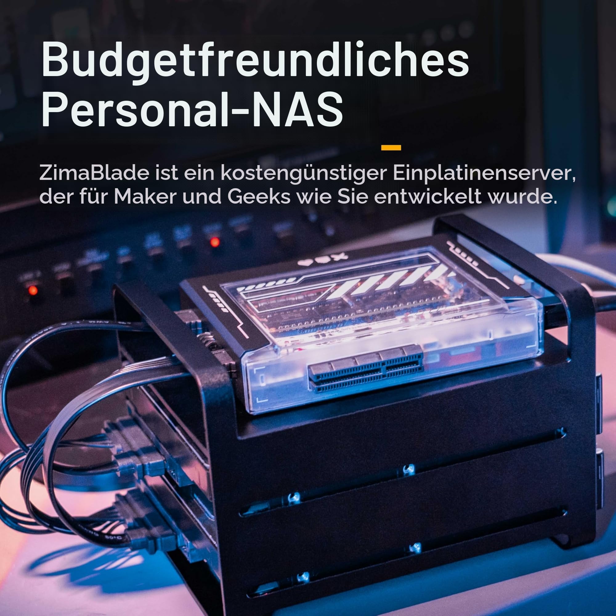 ZimaBlade 7700 Speicherpaket X86 Singleboard-Server PCIe x4 Gigabit-Ethernet 4K Netzwerkspeicher