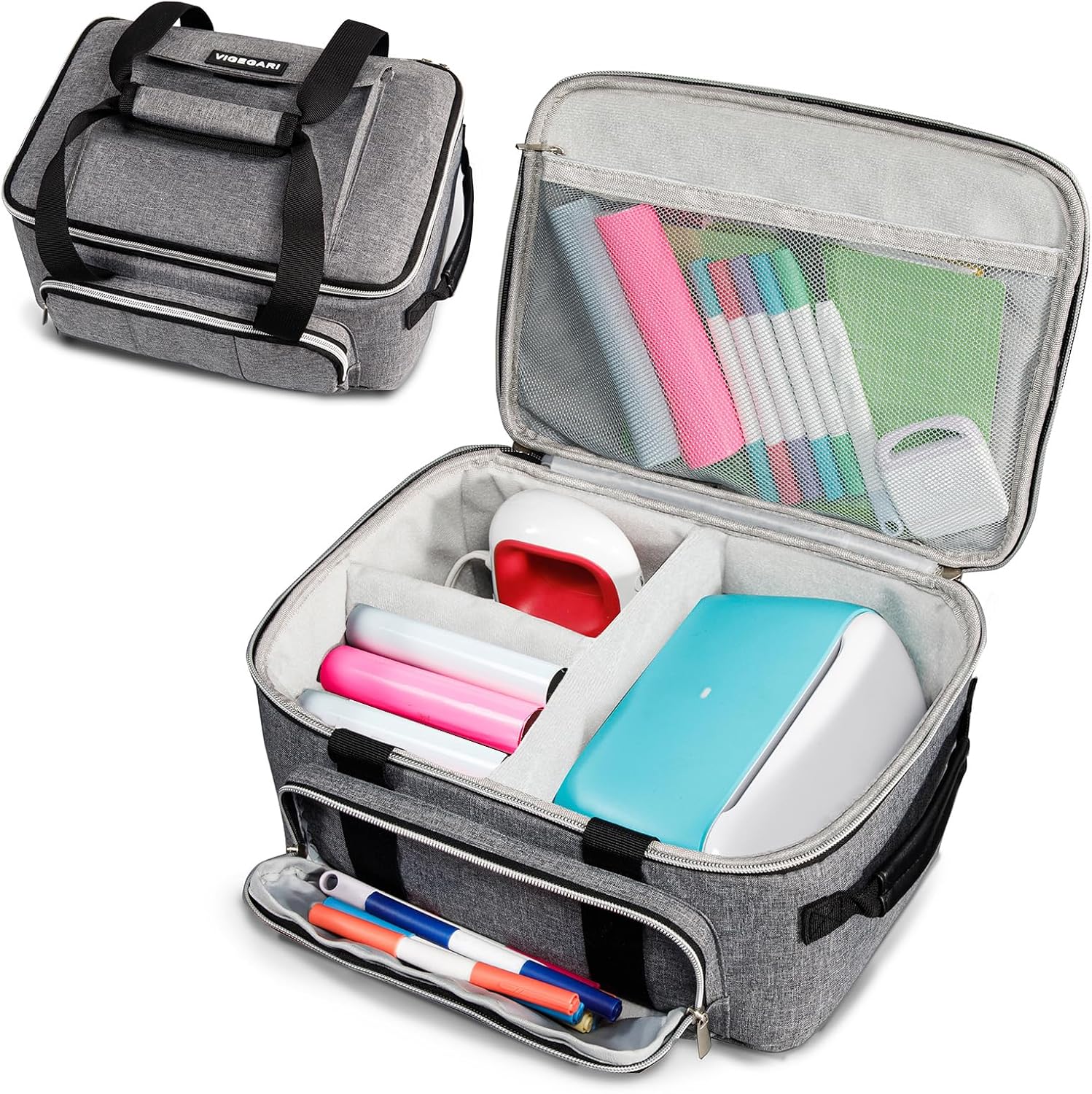 Carrying Case for Cricutt Joy, Portable Craft Storage Bag Organizer with Pockets for Tools and Accessories