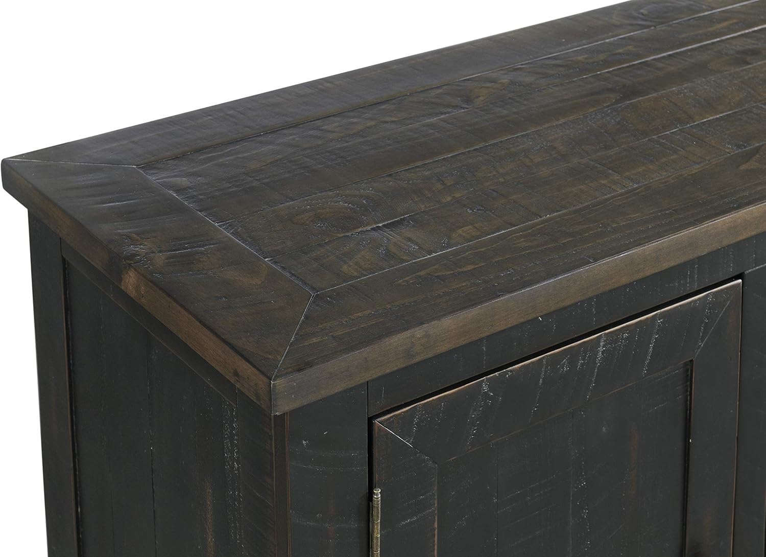 Martin Svensson Home Monterey TV Stand, Black with Brown Top