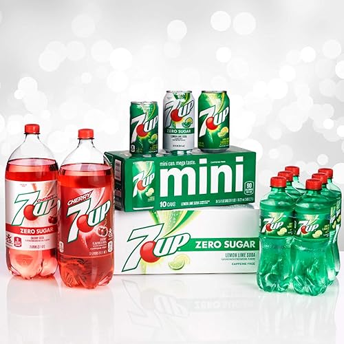 Vista 21 de 7UP Zero Sugar Lemon Lime Soda, latas de 12 onzas líquidas (paquete de 12)