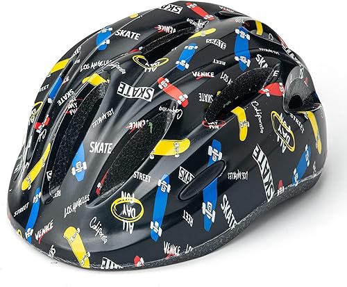 Casco de bicicleta para niños, LX LERMX Casco de bicicleta para niños de 3 a 5/5-14 años, ajustable desde tamaño de bebé hasta juvenil, casco de