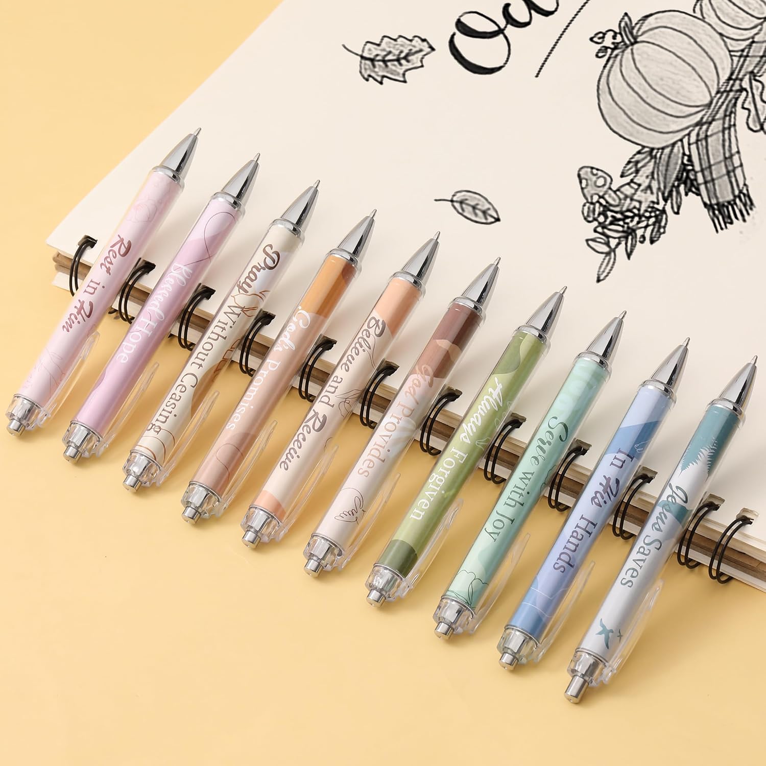 Mr. Pen Christian Pen Set, 10 Pack, Black Ink, Bible Verse Pens image 4