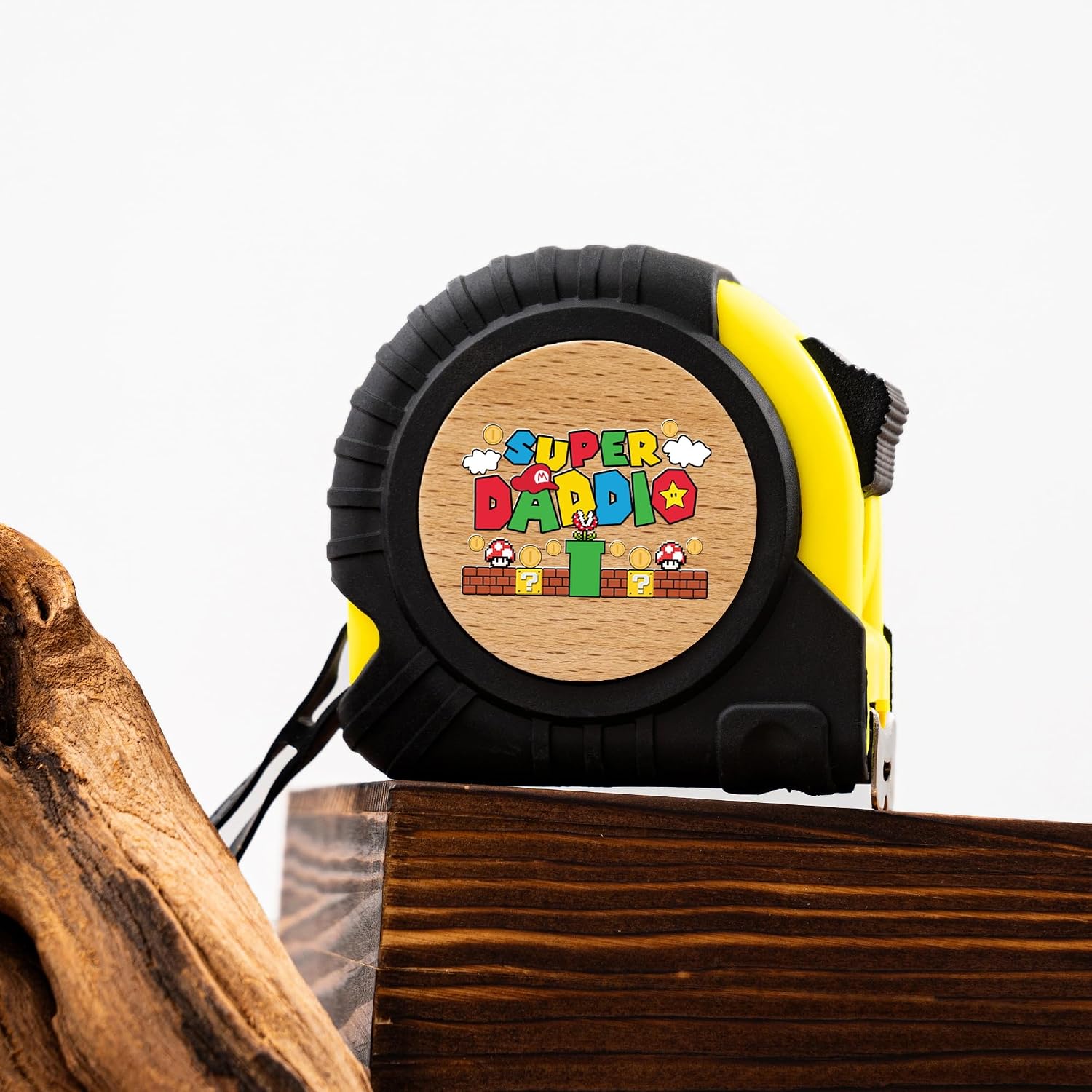 Father's Day Gifts for Dad - 16FT Retractable Tape Measure with Compact Design & Pocket Clip, Lightweight Durable Measuring Tool for DIY, Home Repairs, Workshop - Super Daddio Edition