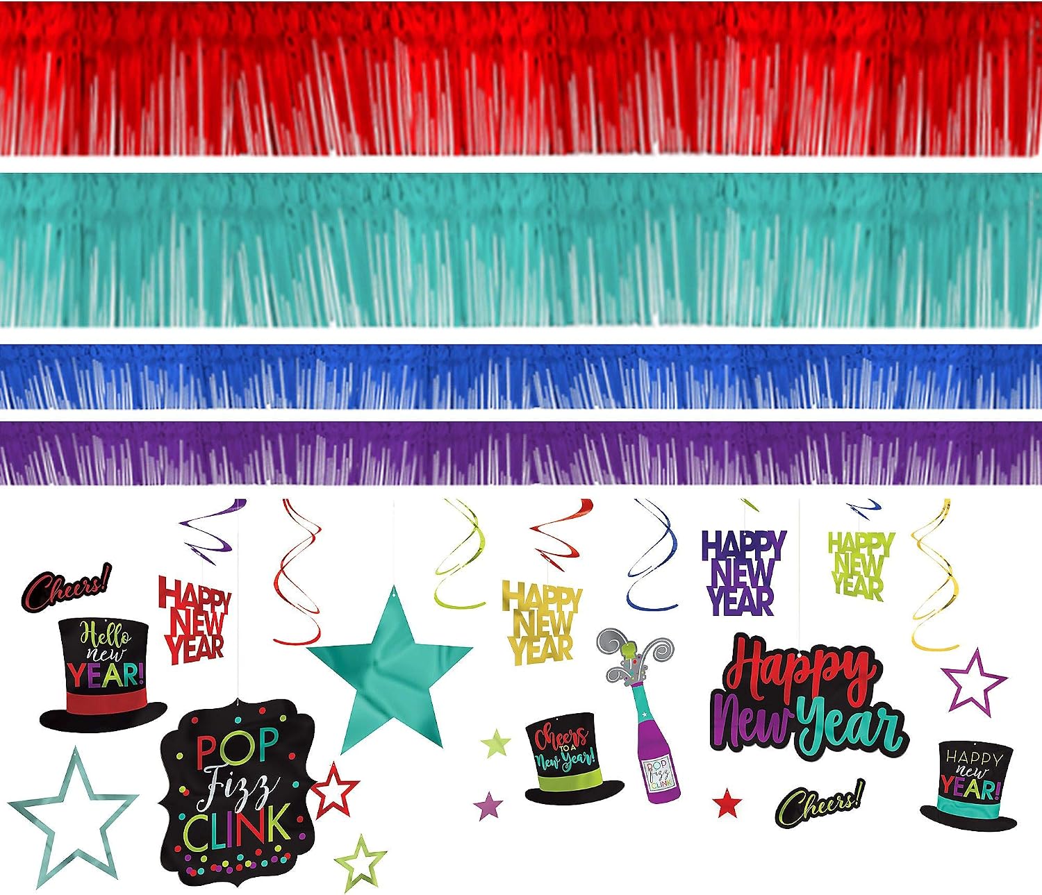 Amscan Decoration, 9' x 4 1/2", Multicolor
