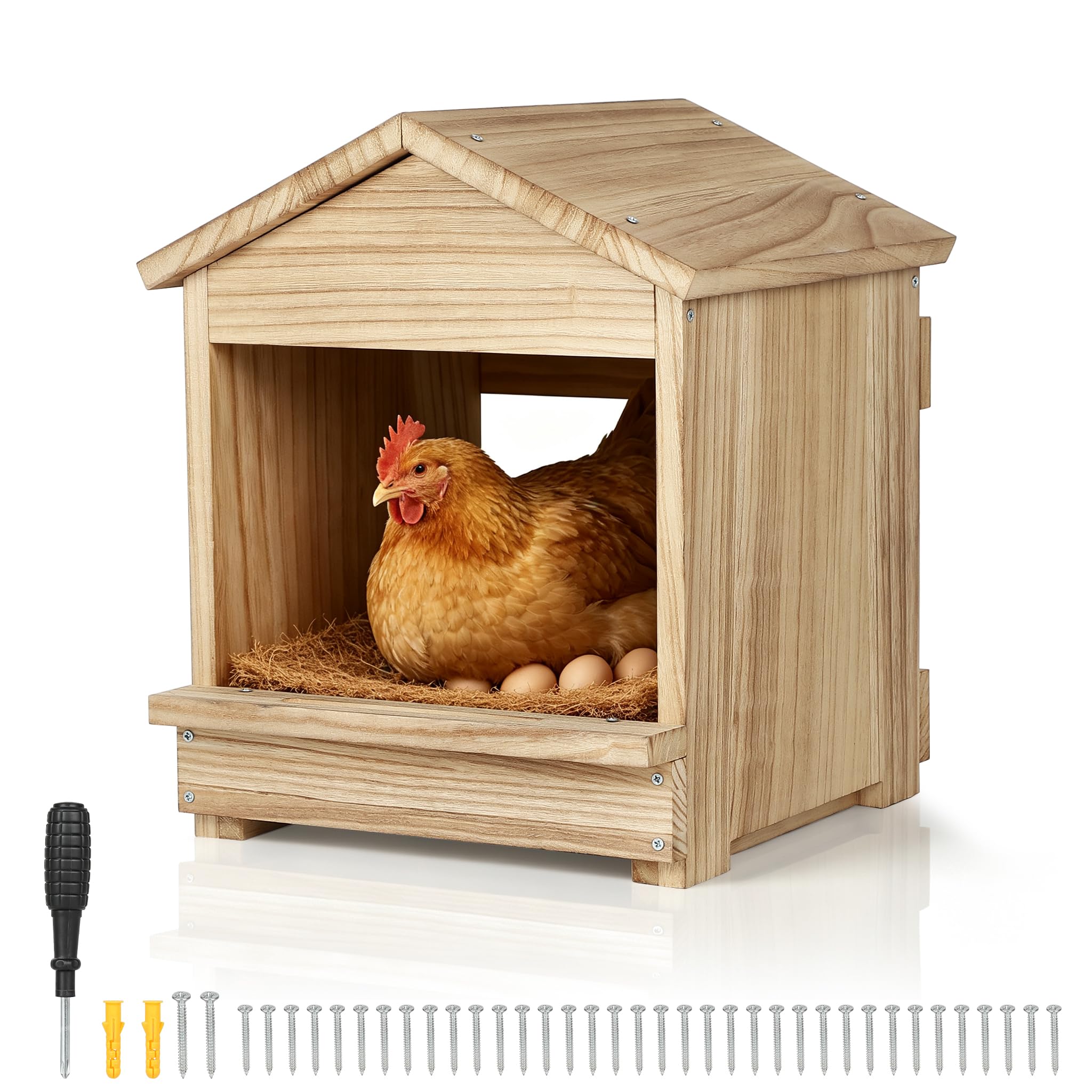 SWAWIS Nido Galline Ovaiole 1 pezzo, Installazione a Parete o a Pavimento