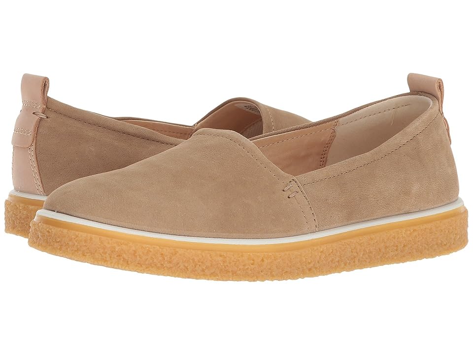 

ECCO Crepetray Slip-On (Navajo Brown Camel Nubuck) Women's Slip on Shoes