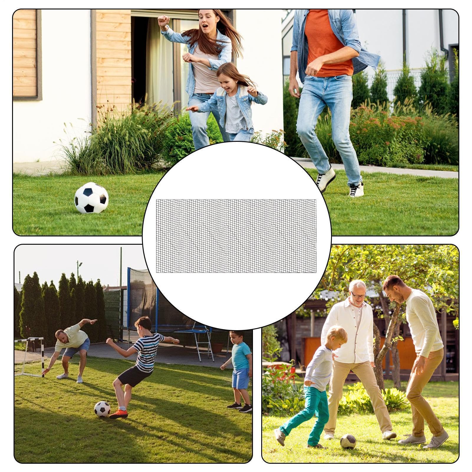 Rete protettiva per palloni, barriera sportiva in nylon, per calcio, baseball, basket, tennis, softball, pallavolo, calcio, vialetto, garage, campo
