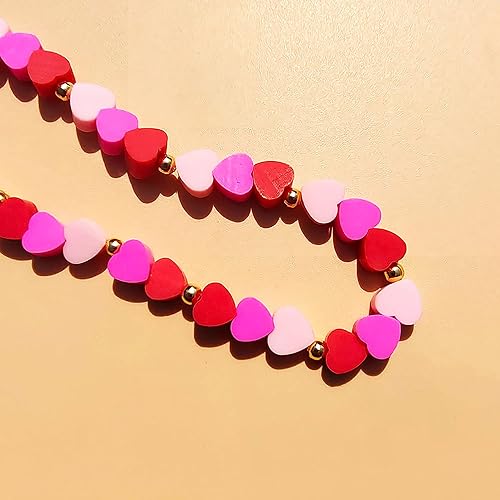 Miniatura 4 de Correa para teléfono con dije de mariposa de cristal de malva, rosa, rojo, morado, hecha a mano, diseño de corazón, largo, corto, estético, cordón