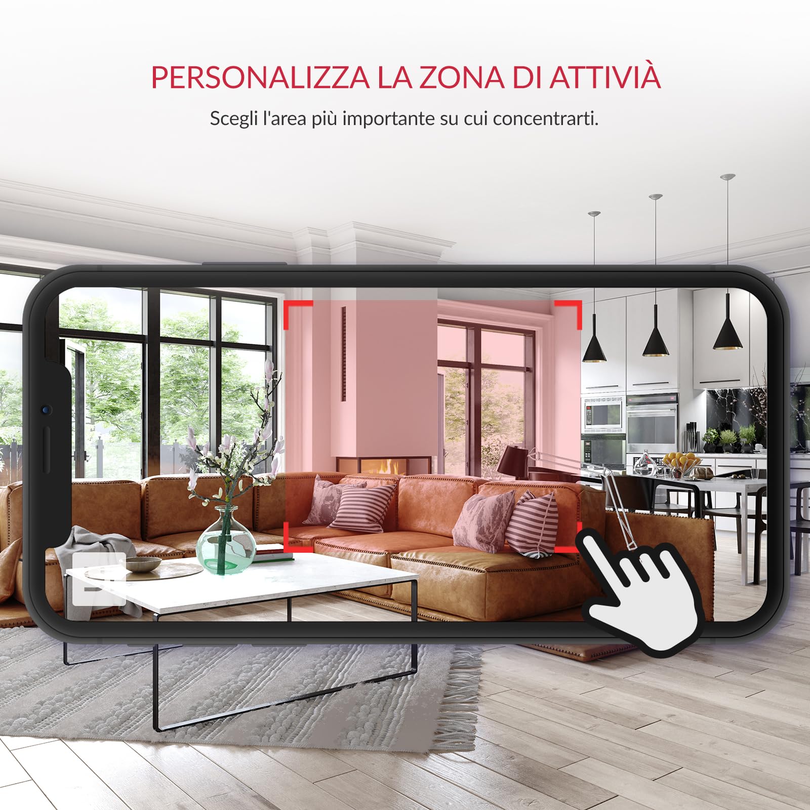 YI Telecamera WiFi Interno PRO 2K Home Camera,Notifiche in Tempo Reale,Supporta 2.4GHz,Rilevamento Movimento,Compatibile con Alexa e google assistant,3MP Videocamera Sicurezza per Casa,Confezione da 3