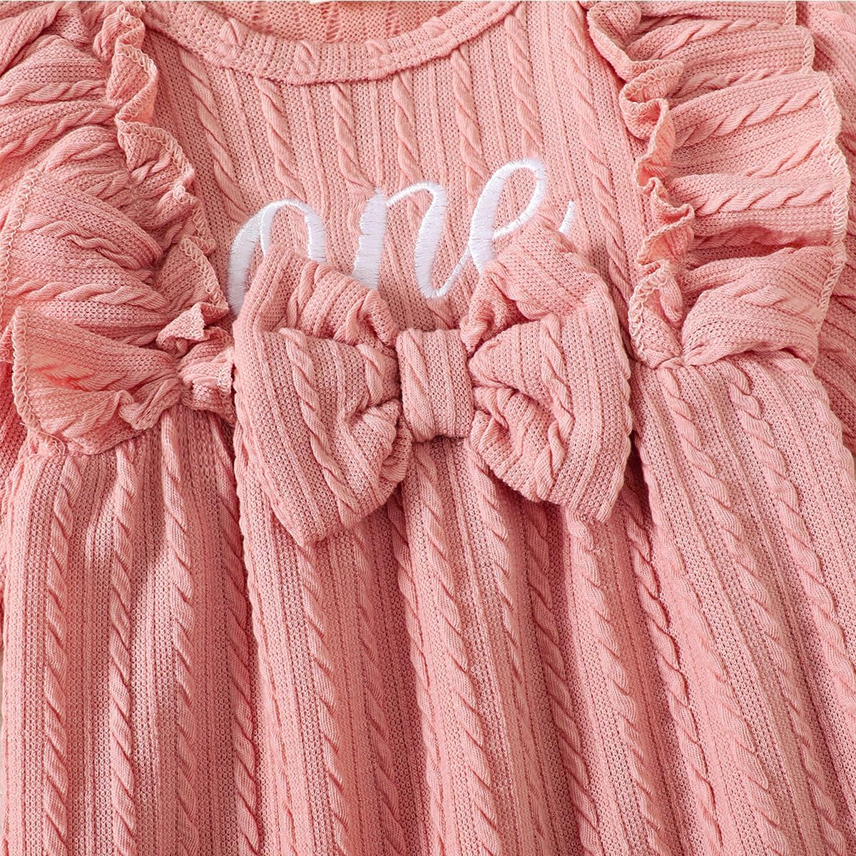 Baby Girl One Year Old Birthday Outfit - First Birthday Romper - Image 4