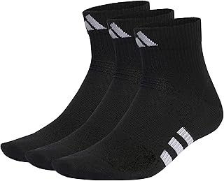 شرابات بيرفورمانس خفيفة ومتوسطة الطول من اديداس للجنسين من الرجال والنساء للجيم والتدريبات، 3 أزواج