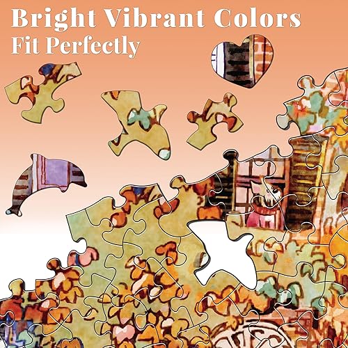 Miniatura 8 de Rompecabezas de 1000 piezas para adultos, rompecabezas de calle de otoño, rompecabezas de forma única para familiares y amigos, juegos desafiantes
