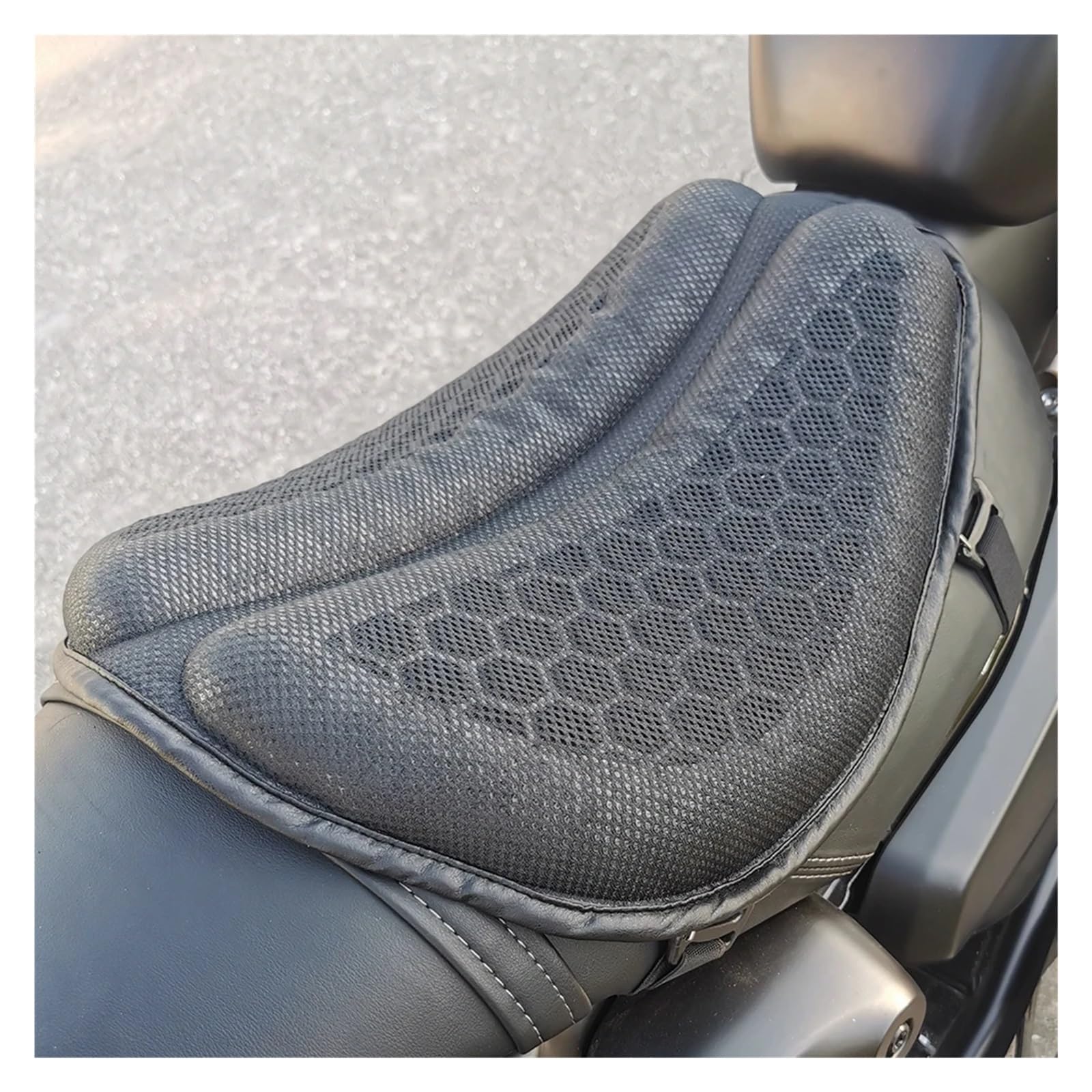 Cojín De Asiento De Motocicleta Impermeable con Diseño De Panal 3D Y Absorción De Impactos. Accesorios para Motocicleta. Asientos