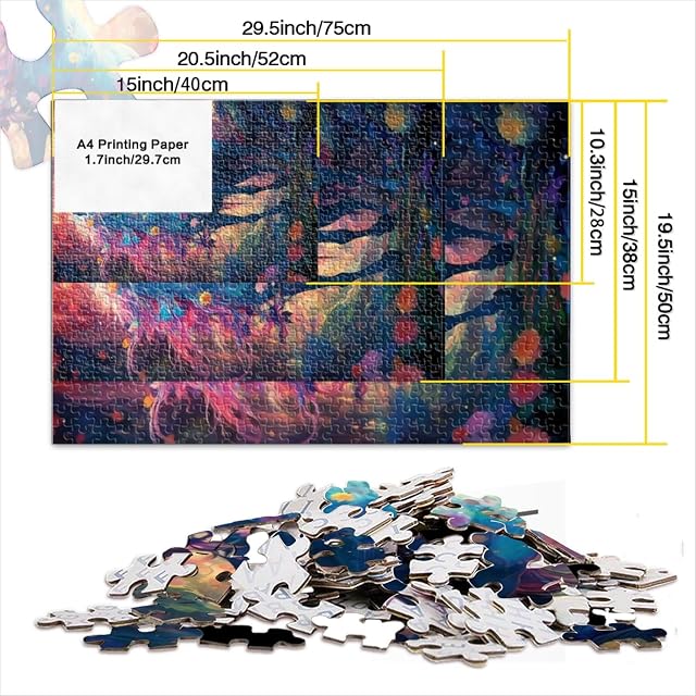 Foto 4 de 6 de Toys Puzzle Rompecabezas 1000 Piezas El Raro Unicornio Azul Rompecabezas Madera para Adultos Niños 14+ Juegos…