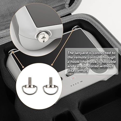 Miniatura 4 de O'woda Cordón de control para DJI RCRC 2RC ProSmart Controller, correa de cuero suave compatible con DJI Mini 4 ProMini 3 ProMini 3  Mavic 3  Air 3