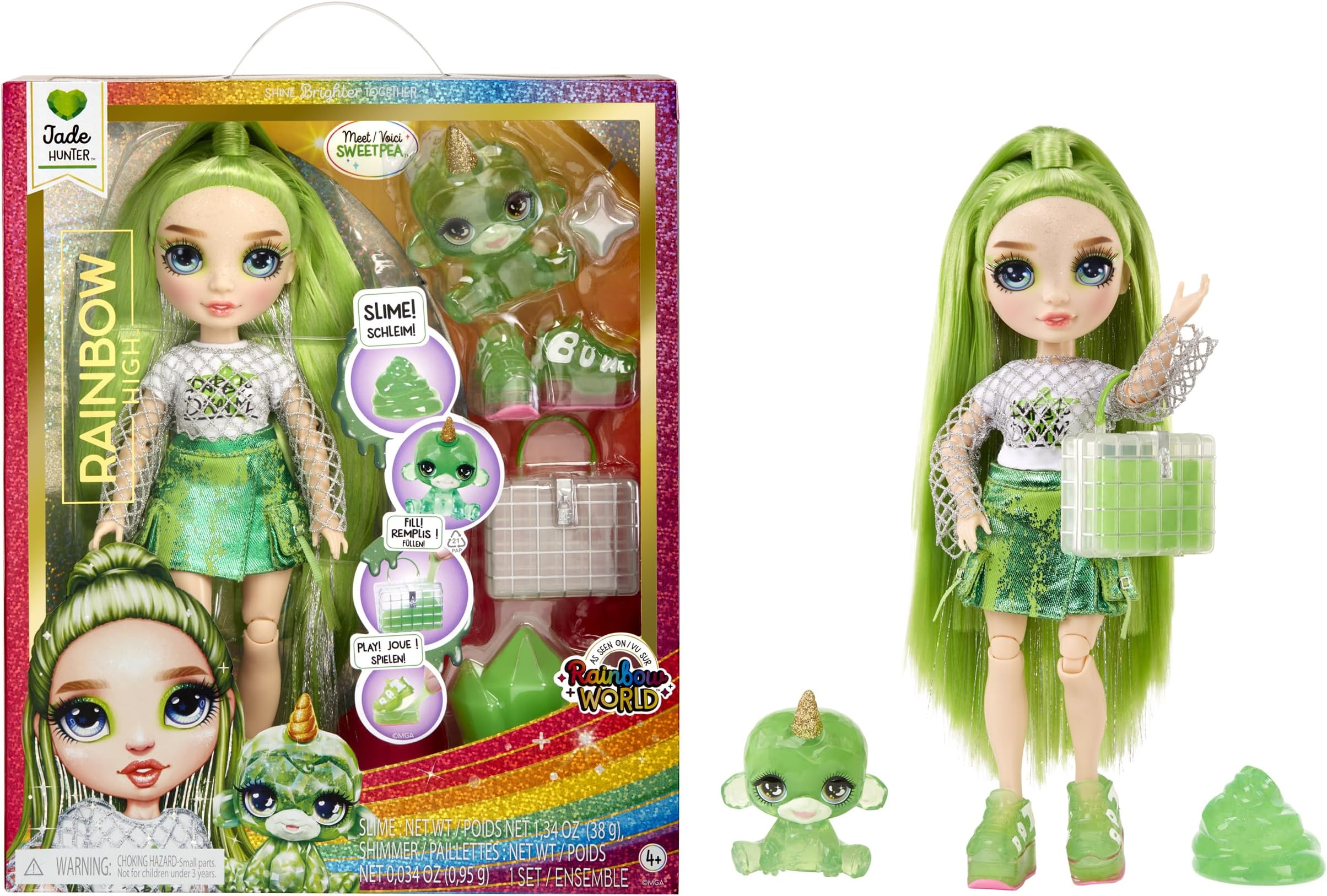 Classic Rainbow Fashion Doll- Jade