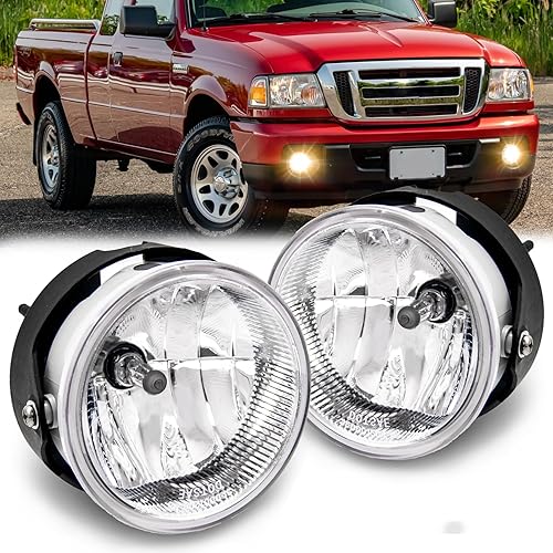 RAPOOSANS Conjunto de lámparas antiniebla de conducción para Ford Expedition 2007-2013, Ford Ranger 2008-2011 Reemplazo de luz antiniebla con