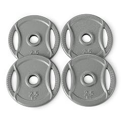 Amazon Basics 1-Inch Cast Iron Grip Weight Plates