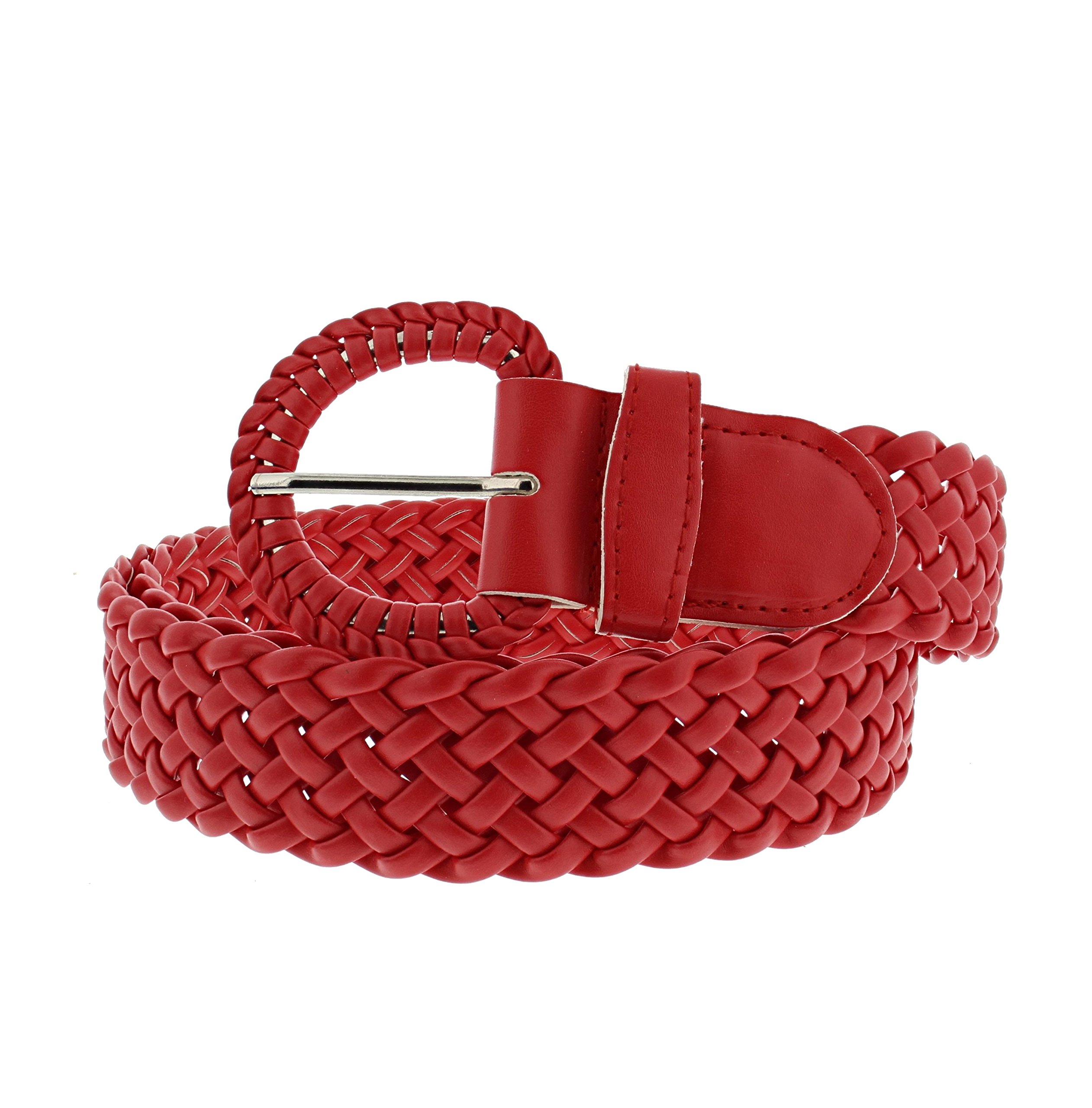 Zac's Alter Ego Retro Style Plaited Chevron Belt with Large Buckle