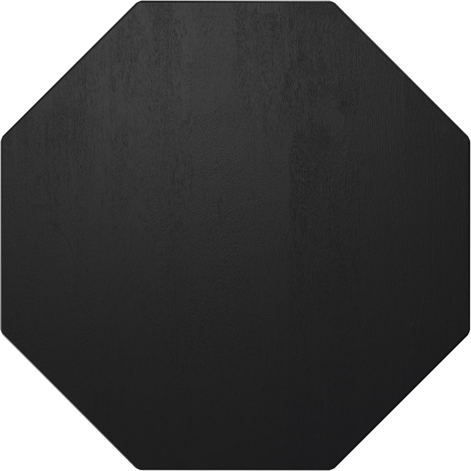 SIMPLIHOME Kurt End Table - 15 inch Wide Solid Acacia Wood Octagon Accent Table with Asymmetric Faceted Sides in Black, Contemporary Nightstand or Lamp Stand for Living Room or Bedroom, Assembled