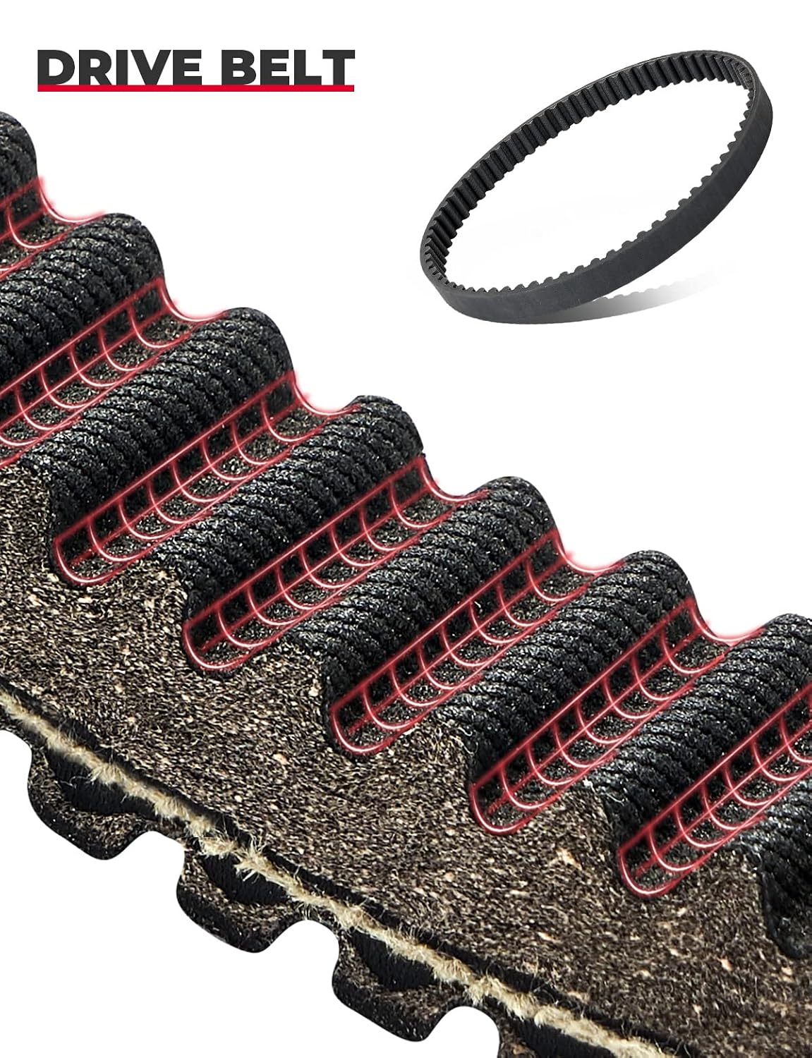 KEMIMOTO Dirt Bike Drive Belt Compatible with Surron Light Bee X Surron X160 X260 Talaria XXX Primary Belt 560-8M Motorcycle Accessories
