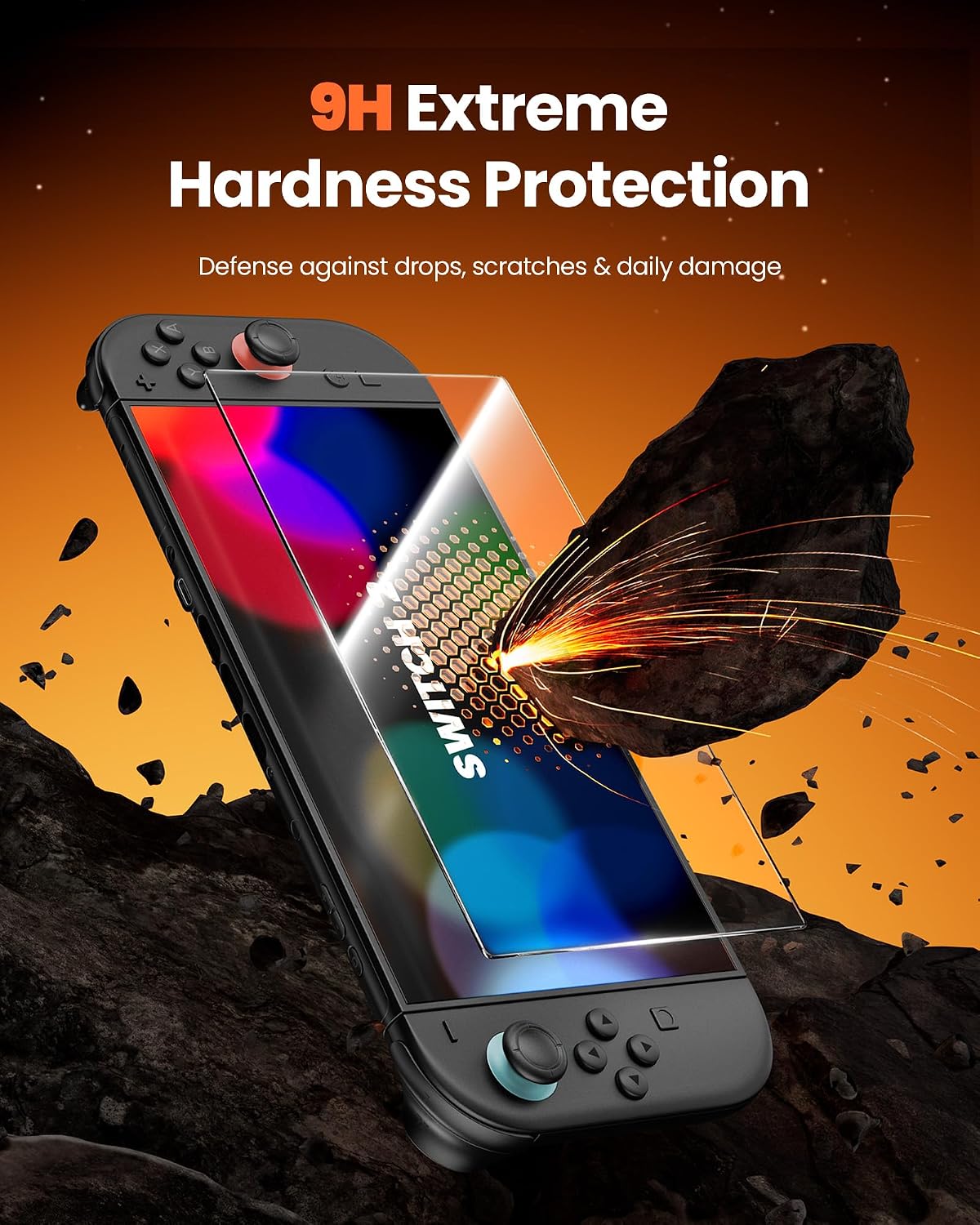 VOYEE Screen Protector for Switch 2, 7.9 Inch Tempered Glass 3 Pack image 4